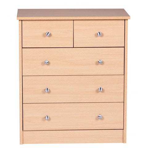 Rootz Chest of drawers - Sideboard - 5 drawers - Light brown - Modern sideboard