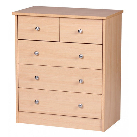 Rootz Chest of drawers - Sideboard - 5 drawers - Light brown - Modern sideboard