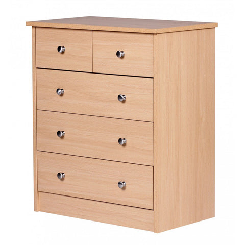 Rootz Chest of drawers - Sideboard - 5 drawers - Light brown - Modern sideboard