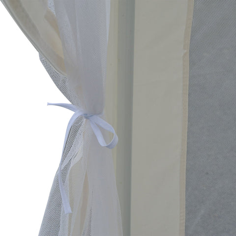 Rootz Garden Pavilion - Pavilion - Party Tent - Hexagonal - Blue / Cream - Metal - Water-repellent - 3.9 m x 3.9 m