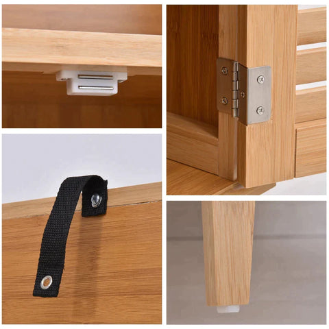 Rootz Bathroom Cabinet - Bathroom Shelf - Open Shelf - Bathroom Standing Shelf - 50 x 25.5 x 92 cm