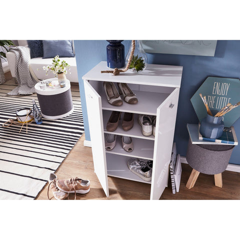 Rootz Schoenenkast - Schoenenrek - Schoenenopberger - Schoenen - Wit