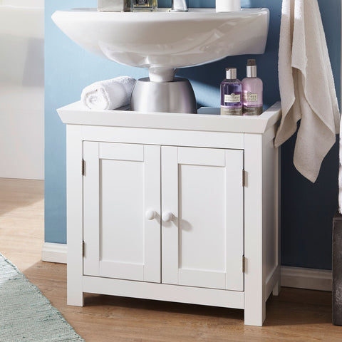 Rootz Washbasin cabinet - Bathroom cabinet - Bathroom furniture - Bathroom furniture - Washbasin - Storage cabinet - White