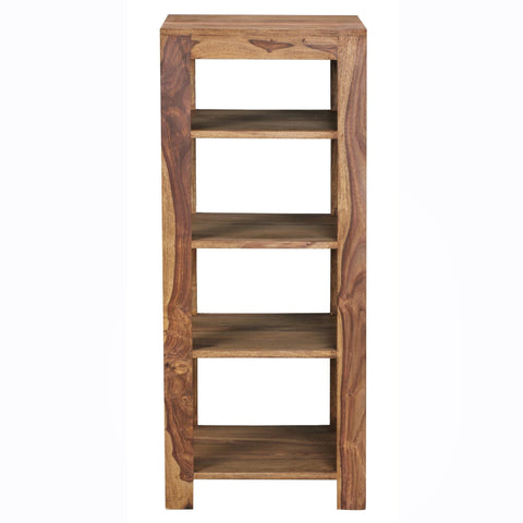 Rootz Bookcase - Storage Cabinet - 5 Levels - Solid Wood - - 44 x 44 x 105 cm - Brown
