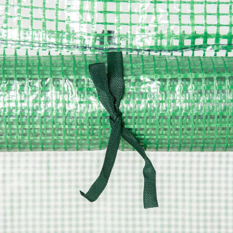 Rootz Greenhouse - Plant House - Greenhouse Shelves - Weerbestendig - Roldeur - Wit + Zwart - 70cm x 50cm x 160cm