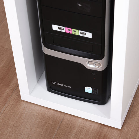 Rootz-Schreibtisch – verstellbar zum Eckschreibtisch – L-förmig – Stauraum – Computertisch – Edelstahl – Weiß