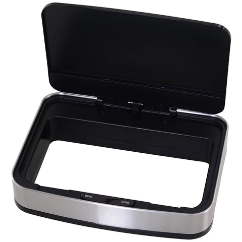 Rootz Prullenbak - Sensor Prullenbak - Afvalscheidingssysteem - 72 L - 3-Vaks - RVS - 42 x 30 x 81 cm - Zilver