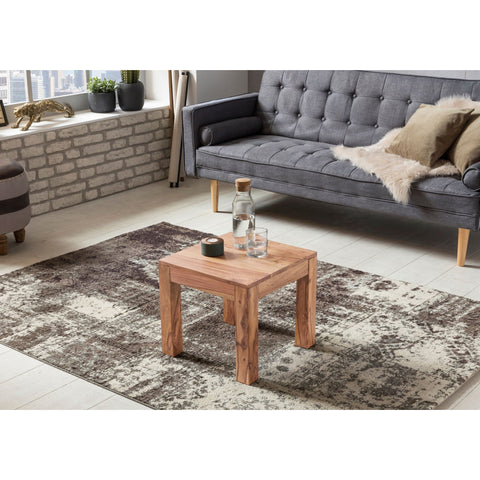 Rootz Coffee Table - Side Table - Solid Wood - 45 x 45 cm - Brown - Coffee tables