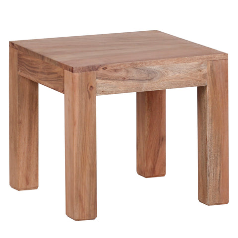 Rootz Coffee Table - Side Table - Solid Wood - 45 x 45 cm - Brown - Coffee tables