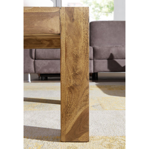 Rootz Salontafel - Salontafel - Massief Hout - Acacia - 110 x 60 cm - Rechthoekig - Naturel 