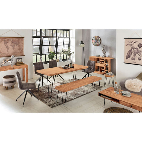 Rootz Dining Bench - Kitchen Bench - Solid Wood Bench - Acacia - 120/160/180 x 40 x 45 cm - Brown