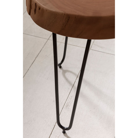 Rootz Side Table - Solid Wood Side Table - Side Table - - Brown