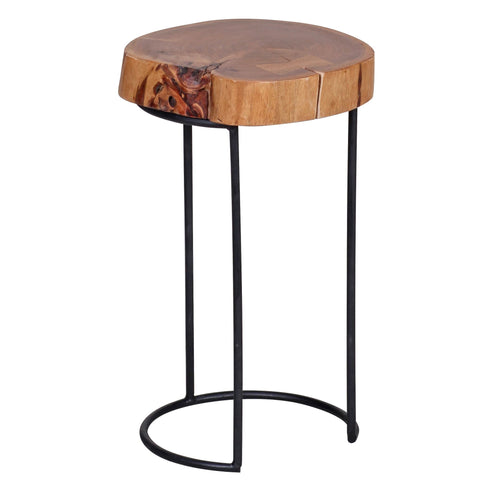 Rootz Side Table - Solid Acacia Wood - Solid Wood Side Table - Side Table - Coffee Table - Brown