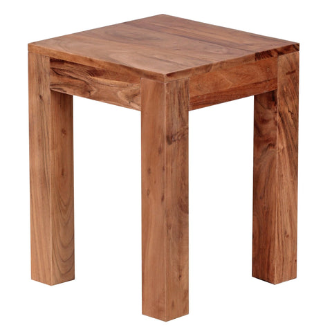 Rootz Side Table - Sheesham/Acacia Wood - Coffee Table - Side Tables - 35 x 35 x 45 cm