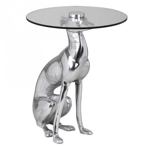 Rootz Dog Side Table - Side Tables - Decoration - Design - Image - Aluminum - Silver