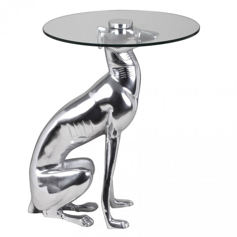Rootz Dog Side Table - Side Tables - Decoration - Design - Image - Aluminum - Silver