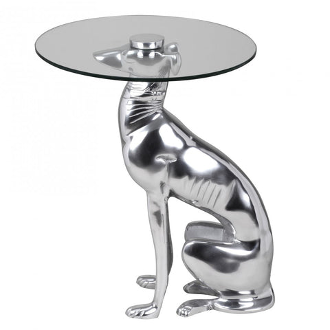 Rootz Dog Side Table - Side Tables - Decoration - Design - Image - Aluminum - Silver
