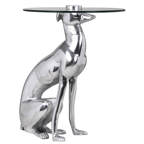 Rootz Dog Side Table - Side Tables - Decoration - Design - Image - Aluminum - Silver