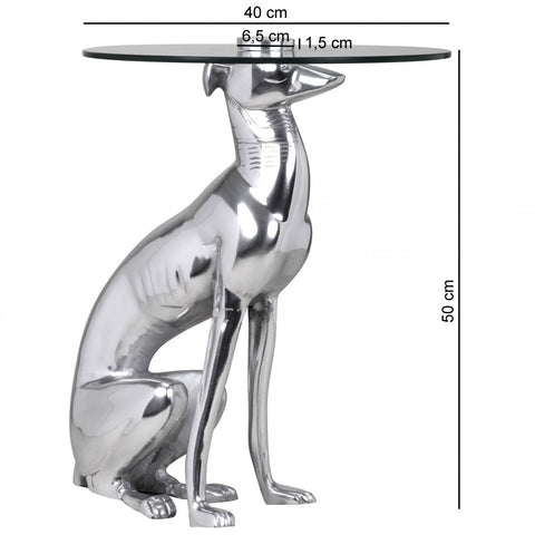 Rootz Dog Side Table - Side Tables - Decoration - Design - Image - Aluminum - Silver