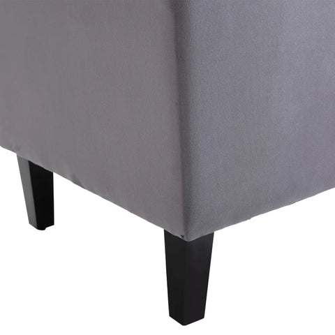 Rootz Single Chair - Wing Chair - Relaxation Chair - Tufted Design Chair - Raised Legs Chair - Stylish Raised Leg Design - Gray - 67 X 70.5 X 97 Cm