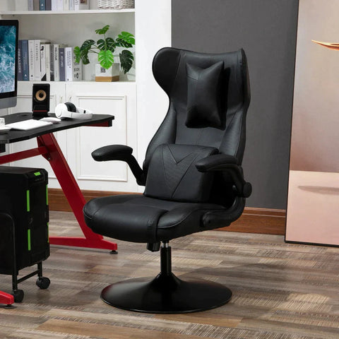 Rootz Gaming Chair - Computer Chair - Office Chair - Desk Chair - Swivel Chair - Black - 67x75x112 cm