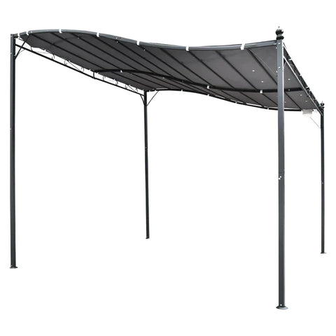Rootz Gazebo - Pergola Gazebo - Gazebo Luifeltent - Metaal - Polyester - Grijs - 297x297cm