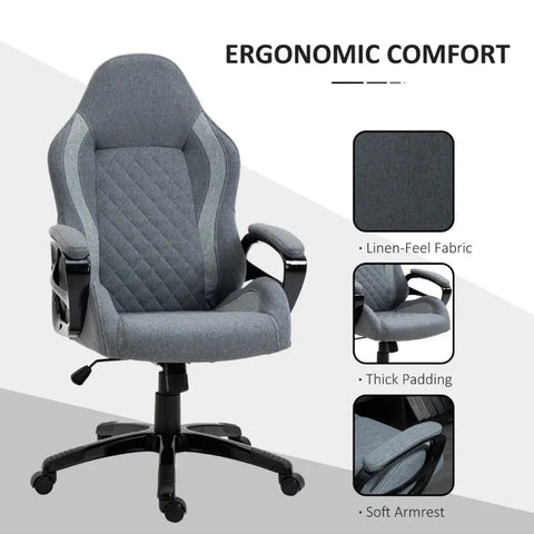 Rootz Office Chair - Gaming Chair - Swivel Chair - Massage Office Chair - Executive Chair - Massage Function - Grey