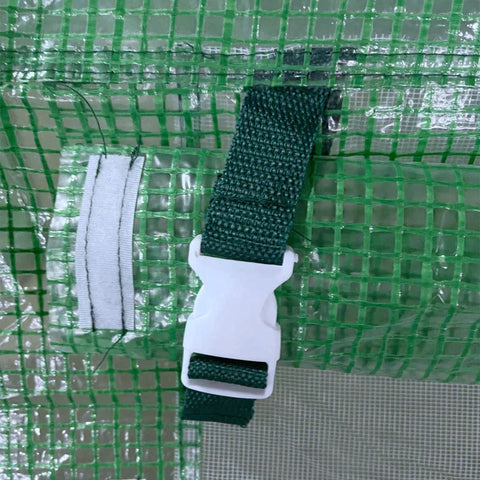 Rootz Greenhouse - Walk-in Polytunnel - Greenhouse Met Deur En Ramen - Groen - 6 x 3 x 2m