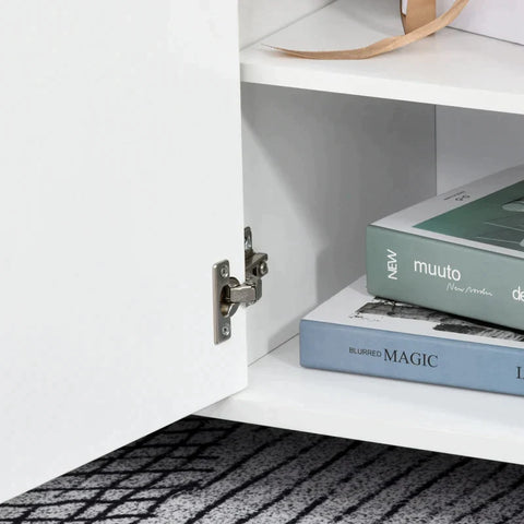 Rootz archiefkast - kantoorkast - kantoorcontainer met wielen - printerstandaard - opbergorganizer met afsluitbare lade - slaapkamer - woonkamer - wit - 100 x 35 x 65 cm