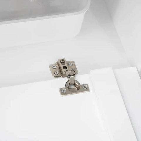 Rootz Kattenbak - Kattenbak - Kattenkast Met 2 Planken - 2-in-1 Design Magnetische Deur - MDF - Wit - 90L x 48B x 43.5H cm