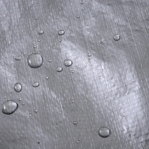 Rootz Foil Garden Shed - Garden Shed - Foil Garage - Carport Canopy - Galvanized Steel - Outdoor - Grey - 2 x 2 x 2 m