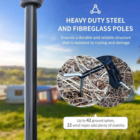 Rootz TV Bench - TV Dresser - TV Table - With 2 Shelves - 2 Cabinets - Chipboard - White - 120 x 39.5 x 40 cm