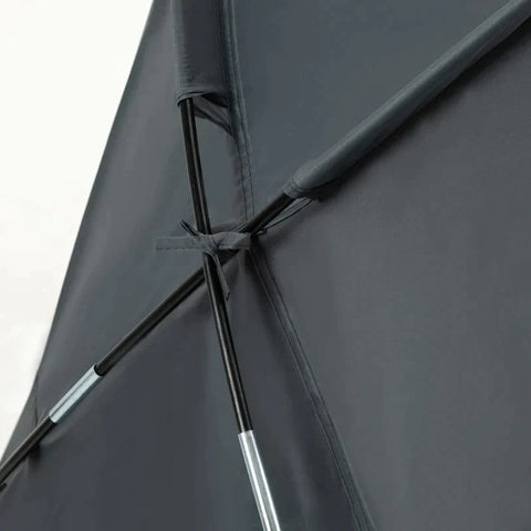 Rootz Tent - Camping Tent - 1 Person Camping Tent - Camp Bed And Mattress - Grey - 200 x 86 x 147 cm