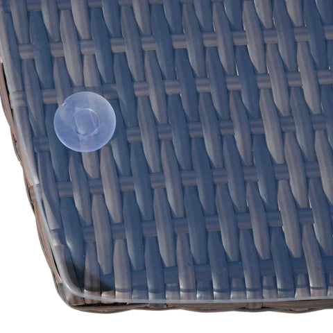 Rootz Garden Furniture - Side Table - Rattan Garden Set - Coffee Table - Poly Rattan - Brown - 60 x 58.5 x 89.5 cm