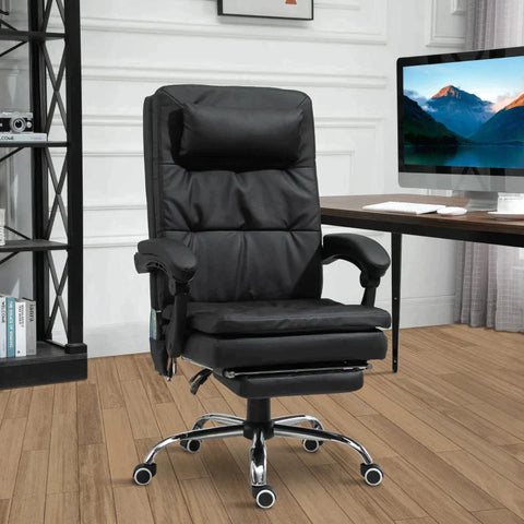 Rootz Massage Chair - Relaxing Chair - Massage Desk Chair - 7 Vibration Massage Points - Black - 67 cm x 70 cm x 120cm