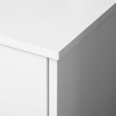 Rootz Office Cabinet - Printer Cabinet - Filing Cabinet With Wheels - Lockable Drawer - A4 Size Documents - White - 80 x 40 x 66.5cm