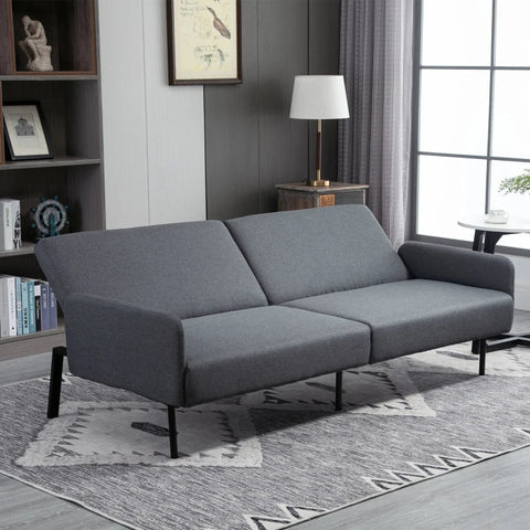 Rootz Sofa Bed - 2-seater Sofa Bed -  Lounging Sofa - Polyester - Foam - Steel - 214 cm x 94 cm x 81 cm