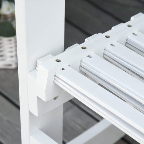 Rootz Garden rocking chair - Garden chair - Bamboo Plywood - White - 70 x 100 x 95.5 cm