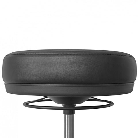 Rootz Adjustable Stool - Work Stool - Swivel Stool - Height Adjustable - Synthetic Leather - Black