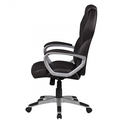 Rootz Office Chair - Brown Leatherette - X-XL Executive Armchair - 120KG Swivel Chair with Armrests - Desk Chair