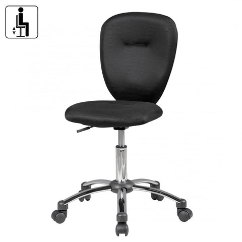 Rootz Office Chair for Children - Swivel Chair - Office Chair - Children's Chair - Adjustable - Black/Green/Blue/Pink