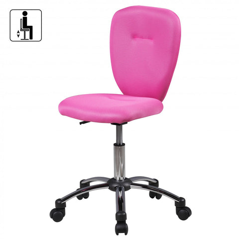 Rootz Office Chair for Children - Swivel Chair - Office Chair - Children's Chair - Adjustable - Black/Green/Blue/Pink