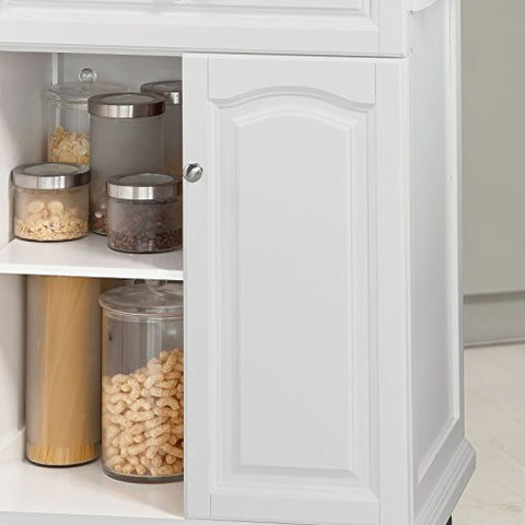 Rootz Keukentrolley met Uitschuifbaar Werkblad - Keukenopbergwagen met Eettafel