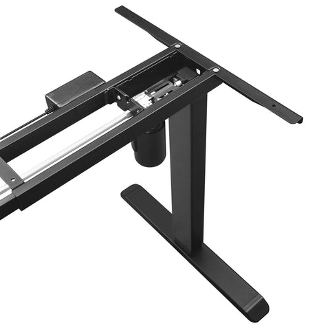 Rootz Adjustable Desk Frame - Dynamic Table Frame - Standing Desk Frame - Black - 115-147 x 70 x 71-112 cm