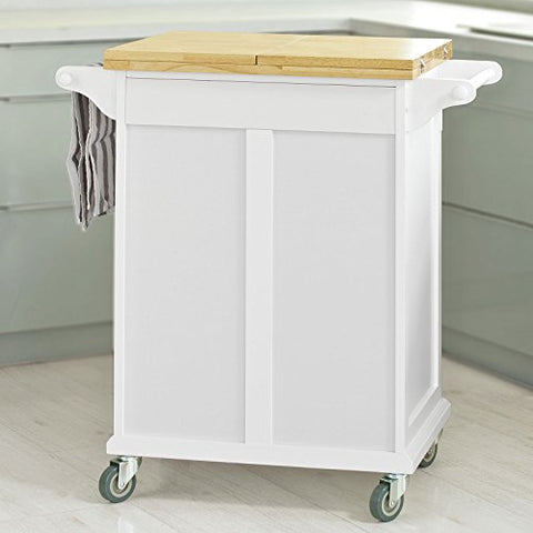 Rootz Keukentrolley met Uitschuifbaar Werkblad - Keukenopbergwagen met Eettafel