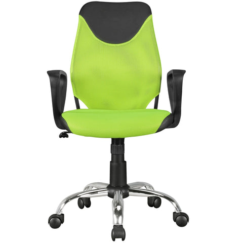 Rootz Office Chair for Children - Swivel Chair - Youth - Mesh - Plastic - Green - Black