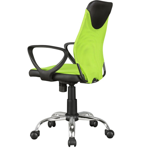 Rootz Office Chair for Children - Swivel Chair - Youth - Mesh - Plastic - Green - Black