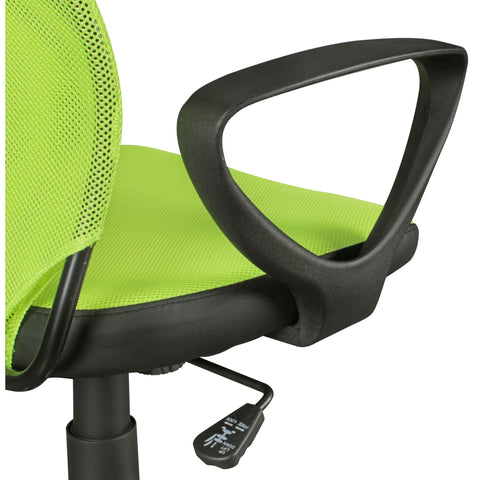 Rootz Office Chair for Children - Swivel Chair - Youth - Mesh - Plastic - Green - Black
