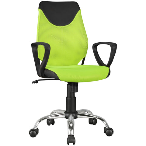 Rootz Office Chair for Children - Swivel Chair - Youth - Mesh - Plastic - Green - Black