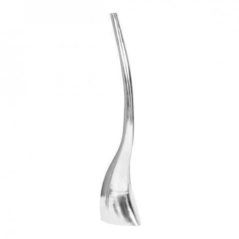 Rootz Aluminum Vase - Curved Shape - 124 cm Tall Standing Vase - Modern Design Decoration - XL